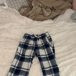 Plaid  Bottoms in Blue and White